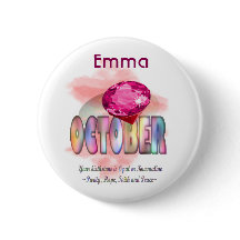 Oktober Birthstone bilddesign och menande