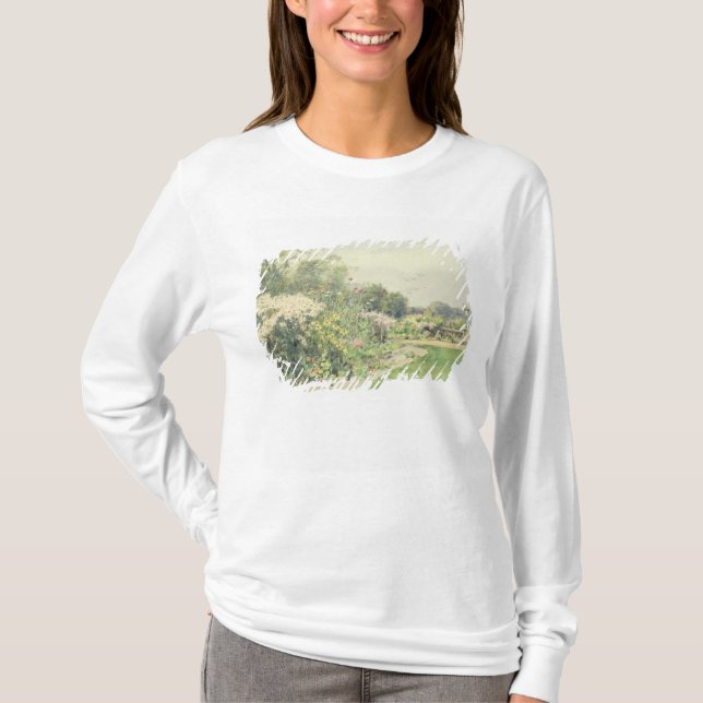 Oktober blommor t-shirt (Framsida)