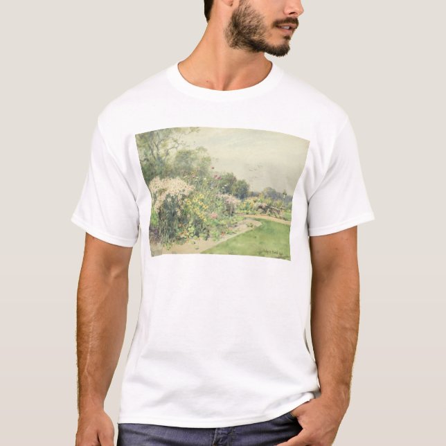 Oktober blommor tee shirt (Framsida)