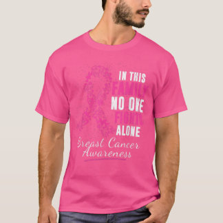 Oktober Breast Cancer Warrior Support Rosa Ribbon T Shirt