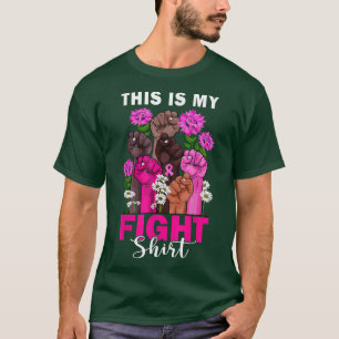 Oktober Breast Cancer Warrior Support Rosa Ribbon T Shirt
