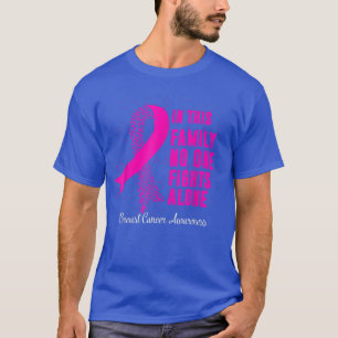 Oktober Breast Cancer Warrior Support Rosa Ribbon T Shirt