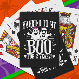 Oktober bröllopsdag rolig 2-årsdag casinokort