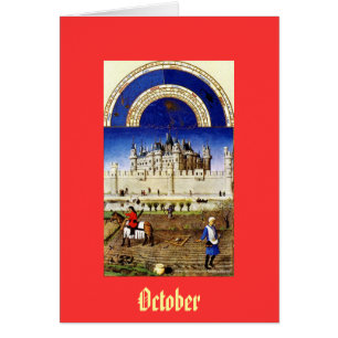 Oktober - det Tres Rik Heures du Duc de bär OBS Kort