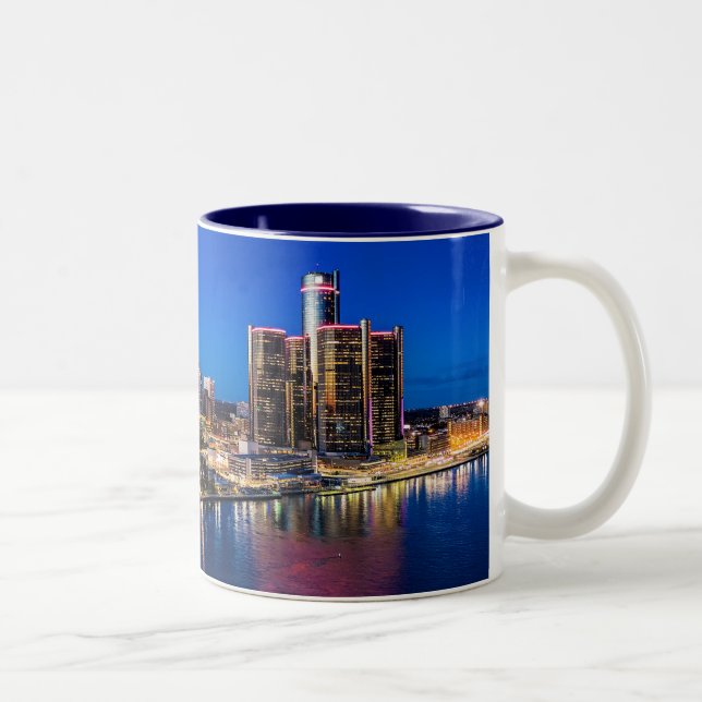 oktober Detroit Skyline Mugg (Höger)