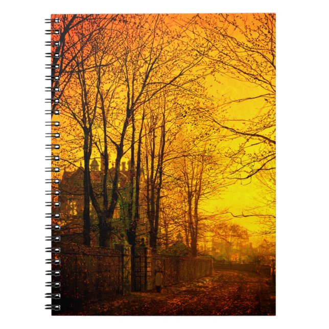 Oktober efterglöd John Atkinson Grimshaw Anteckningsbok (Framsidan)