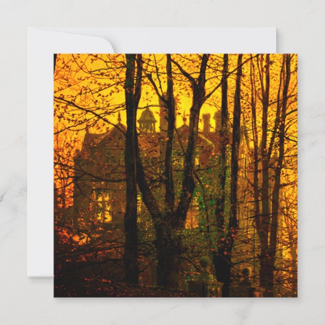 Oktober efterglöd John Atkinson Grimshaw Inbjudningar (Framsida)