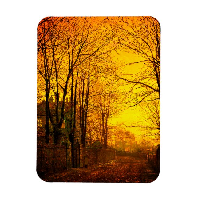 Oktober Efterglöd John Atkinson Grimshaw Magnet (Vertikal)
