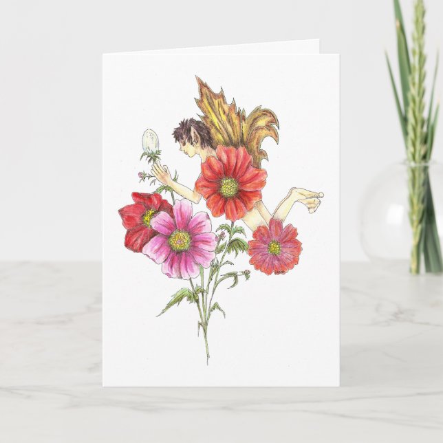 Oktober fefödelsedag kort (Framsida)