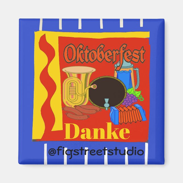 Oktober Fest, Danke, redigera text Magnet (Framsidan)
