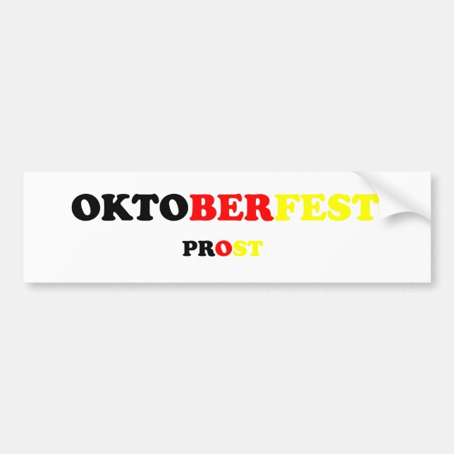 Oktober Fest Prost Bildekal (Framsidan)