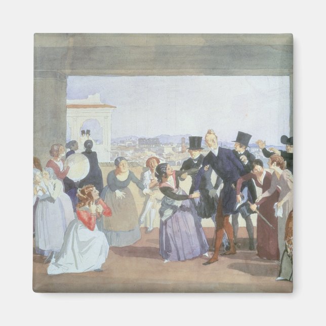 Oktober Firande i Rom, 1842 Magnet (Framsidan)