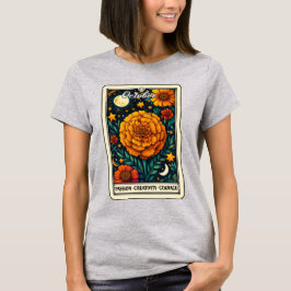 Oktober Födelsemånad Flower Marigold T-Shirt