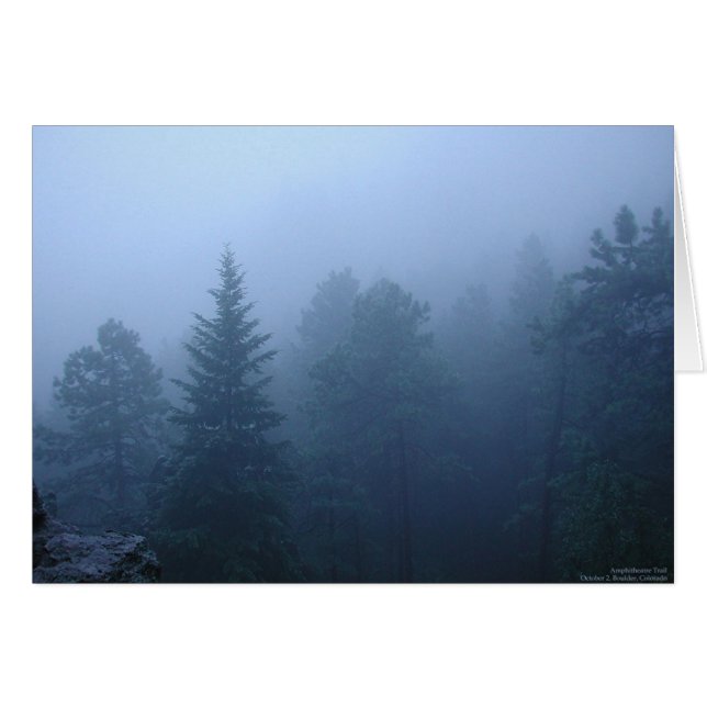 Oktober Forest Hälsningskort (Framsidan Horizontal)