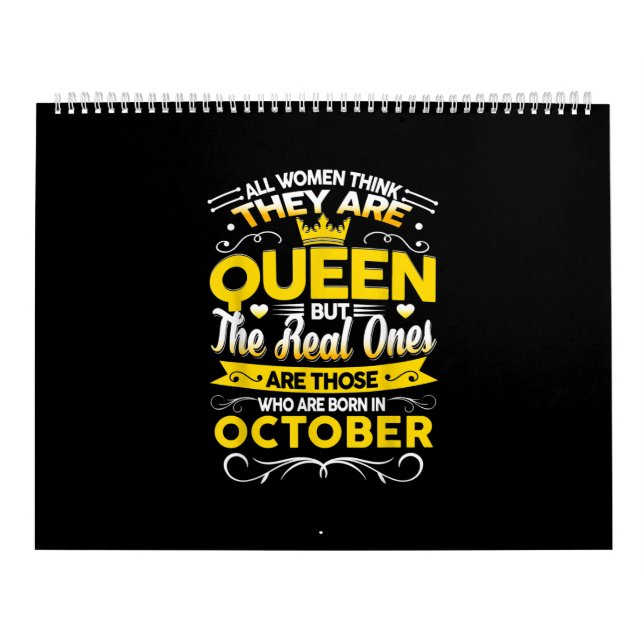 Oktober Gift | Född i Oktoberdrottningen Kalender (Omslag)