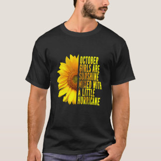 OKTOBER GIRLS ÄR SUNSHINE MIXED HURRICANE Sunflow T Shirt