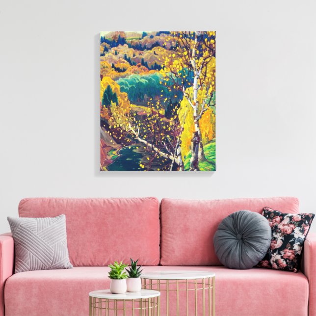 Oktober Guld | Franklin Carmichael | Canvastryck (Insitu (Vardagsrum))