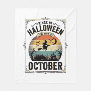 Oktober Halloween Födelsedag Vintage Häxa Tröja De Fleecefilt