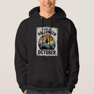 Oktober Halloween Födelsedag Vintage Häxa Tröja De Hoodie
