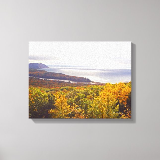 OKTOBER I SLEEPING BEAR DUNES NATIONALPARK CANVASTRYCK (Framsida)