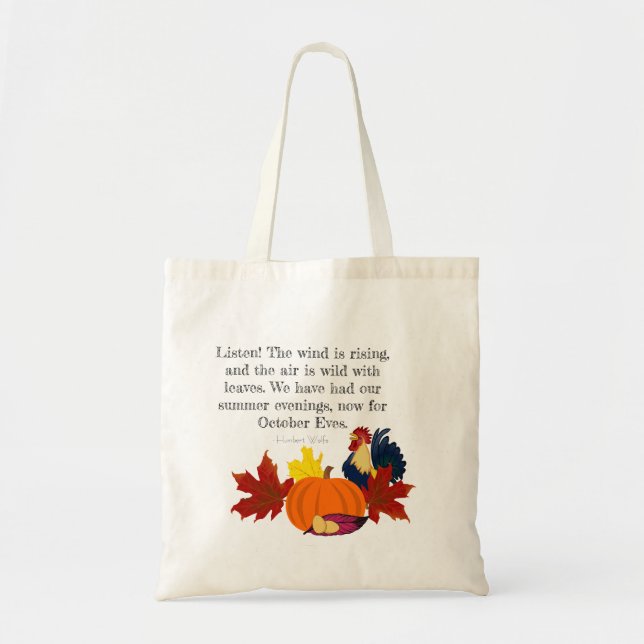 Oktober kvällar tygkasse (Framsidan)