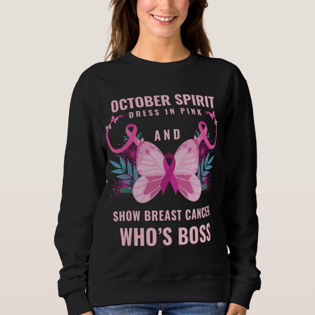 Oktober - månad för bröstcancer t shirt (Framsida)