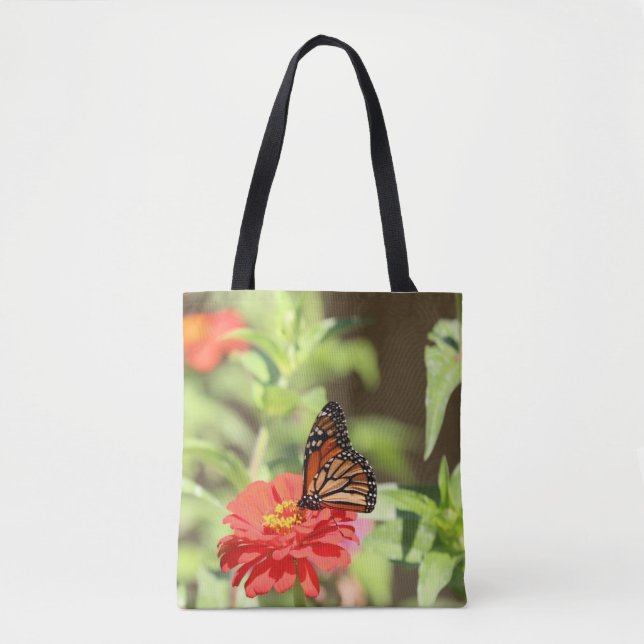 Oktober Monarch Tote Bag Tygkasse (Framsida)