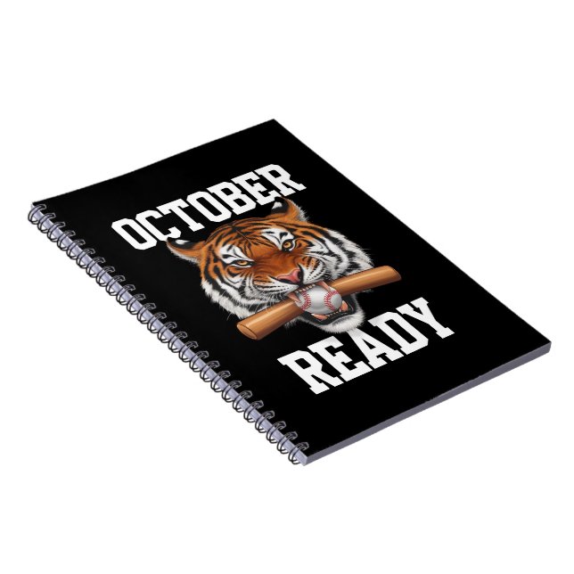 Oktober Redo för Redo Tiger Baseboll 2024 Anteckningsbok (Högra Sidan)