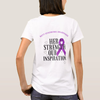 Oktober Rett syndrom medvetenhet (Hennes styrka) T Shirt