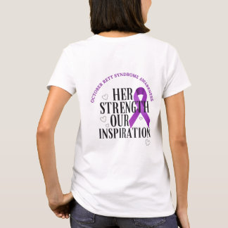 Oktober Rett syndrom medvetenhet (Hennes styrka) T Shirt