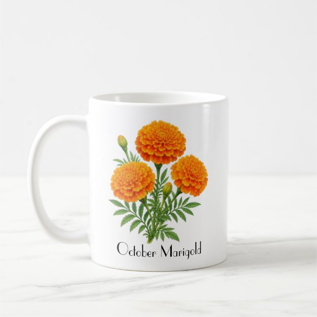 Oktober sammetsblommor kaffemugg (Vänster)