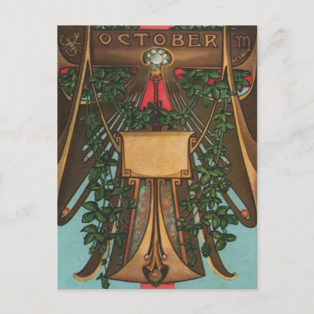 Oktober - Scorpio Vykort (Framsida)