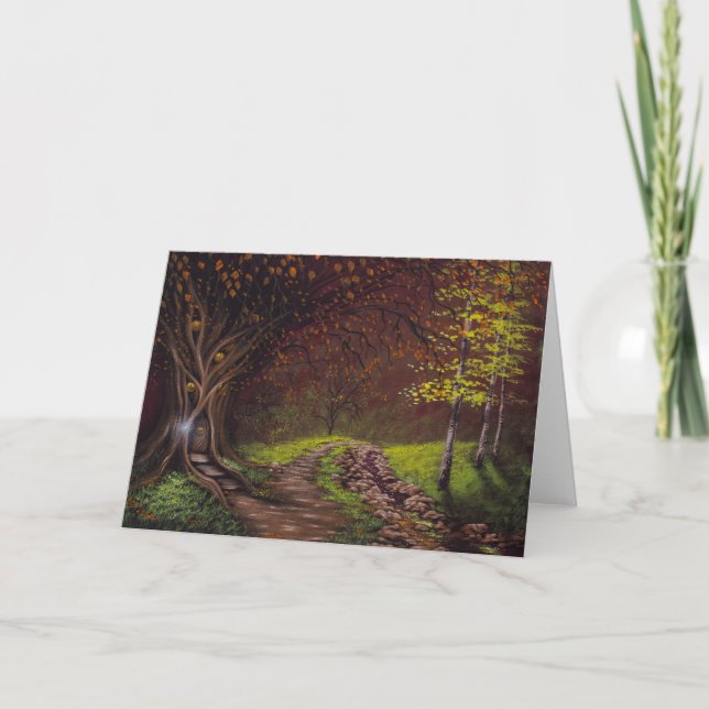 Oktober Skogen hälsningskort Kort (Framsida)