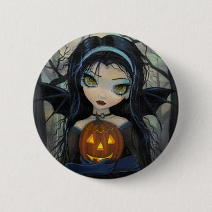 Oktober Skogen Vampire Big-Öga Halloween Button Knapp