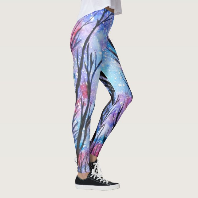 Oktober Starry Night Leggings Blue (Höger)