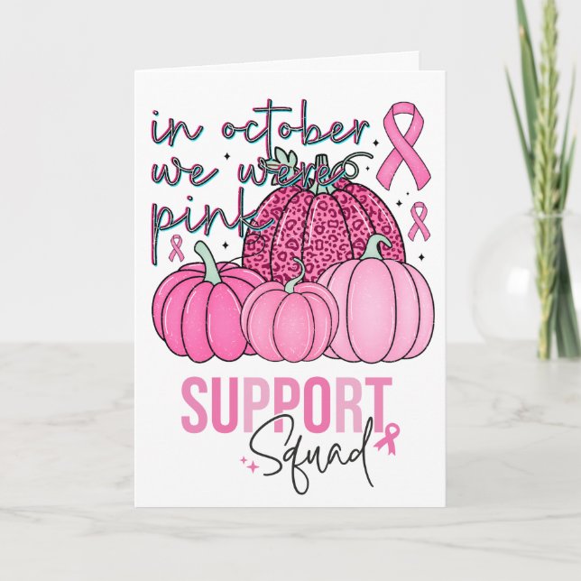 Oktober Stöddteam Välkomstkort Kort (Framsida)