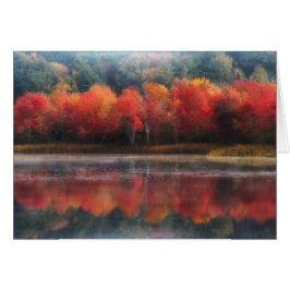 Oktober Träd Hälsningskort