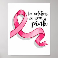 Oktober Vi Bär Rosa Band Bröstcancer Medvetenhet