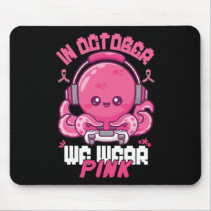 Oktober Vi Bär Rosa Bröstcancer Gaming Pojkar Musmatta