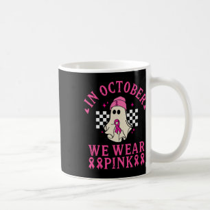 Oktober Vi Bära Rosa Breast Cancer Awareness Month Kaffemugg