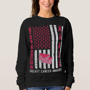 Oktober Vi Bära Rosa Breast Cancer Awareness Posta T Shirt