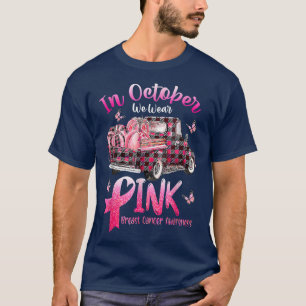 Oktober Vi Bära Rosa Breast Cancer Awareness Pumpk T Shirt