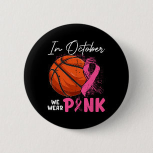 Oktober Vi Bära Rosa Breast Cancer Fighter Bysketb Knapp