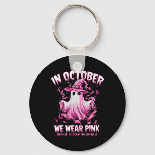 Oktober Vi Bära Rosa Ghost Witch Breast Cancer Awa Nyckelring