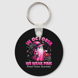 Oktober Vi Bära Rosa Ghost Witch Breast Cancer Awa Nyckelring