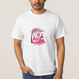 oktober Vi Bära Rosa Gnomes T Shirt