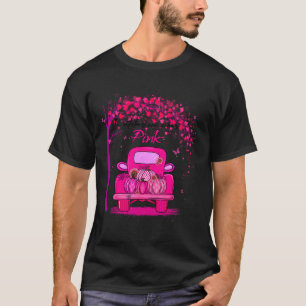 Oktober Vi Bära Rosa Pumpkin Lastbil Breast Cancer T Shirt
