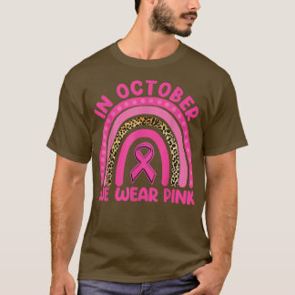 Oktober vi Bära Rosa Rainbow Breast Cancer Awarene T Shirt