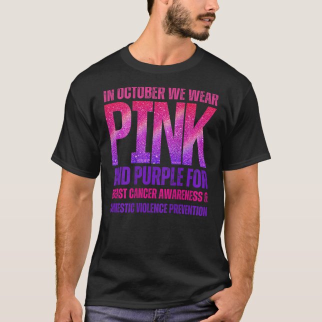 Oktober Vi Bära Rosa T Shirt (Framsida)