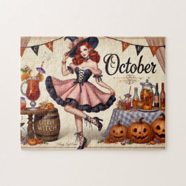 Oktober Witchy Pin-Up Delight Pussel